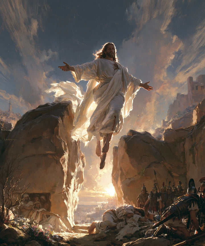 The Resurrection of Jesus Christ — The Passage between Twin Stones