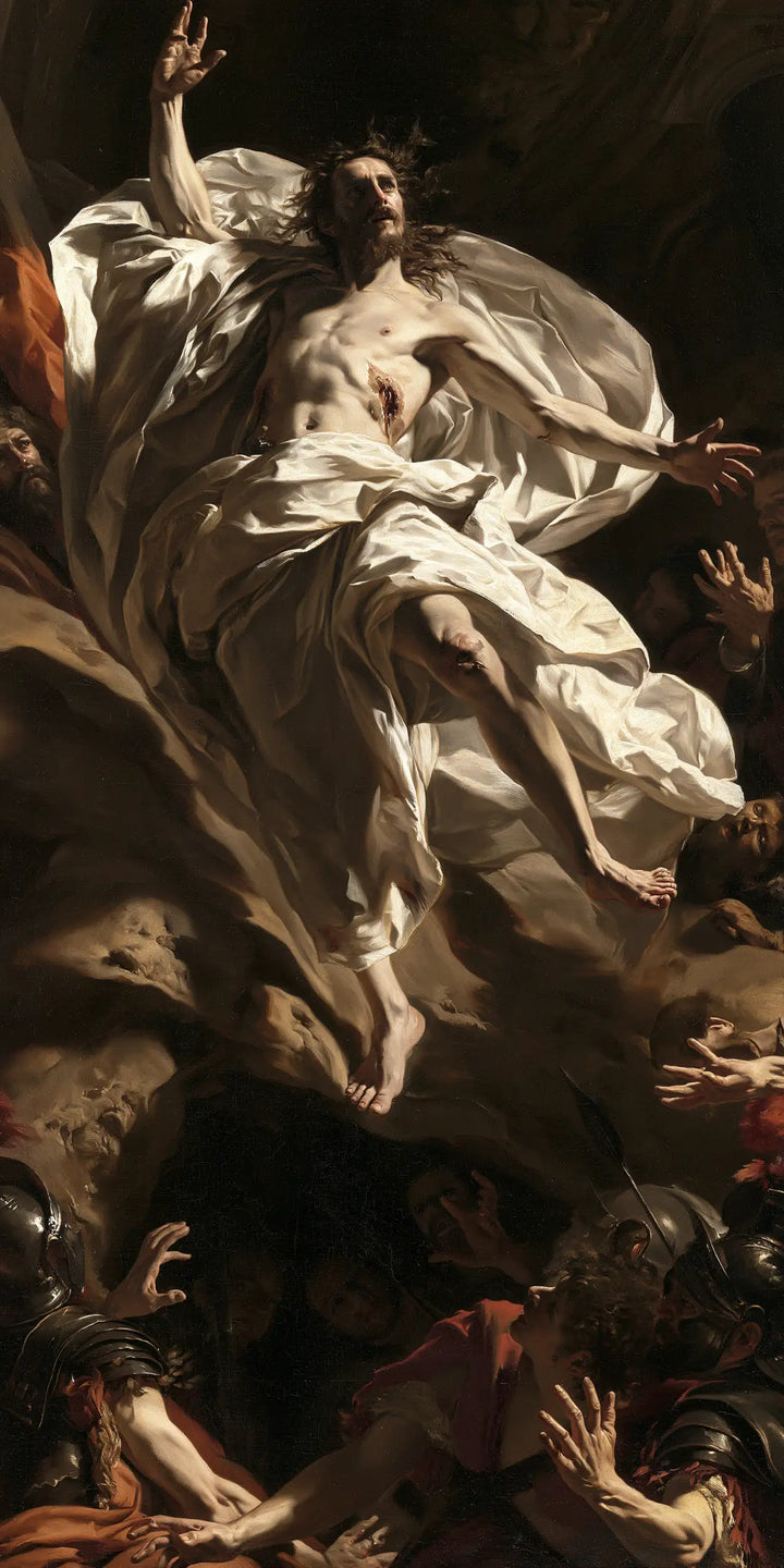 The Resurrection of Jesus Christ — Flight in the Spiral of Cloth