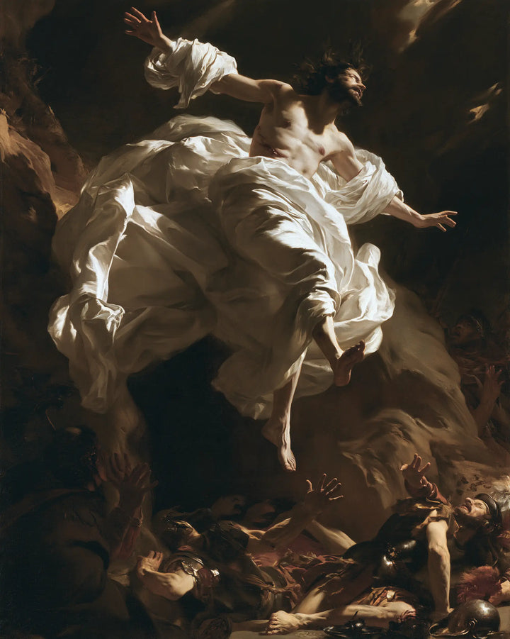 The Resurrection of Jesus Christ — White Unfurled in the Brown Chasm