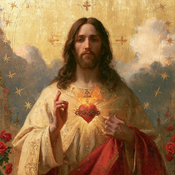 Sacred Heart of Jesus – Symbolist · Square no. 4
