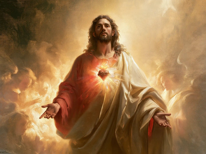 Sacred Heart of Jesus - Jesus as Divine Light · Landscape n° 6