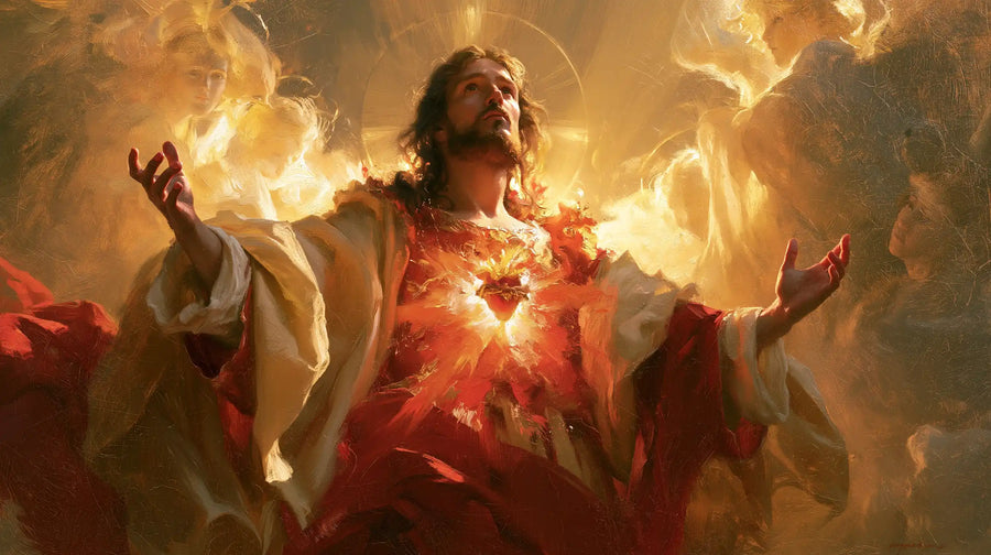 Sacred Heart of Jesus - Jesus as Divine Light · Landscape n° 16