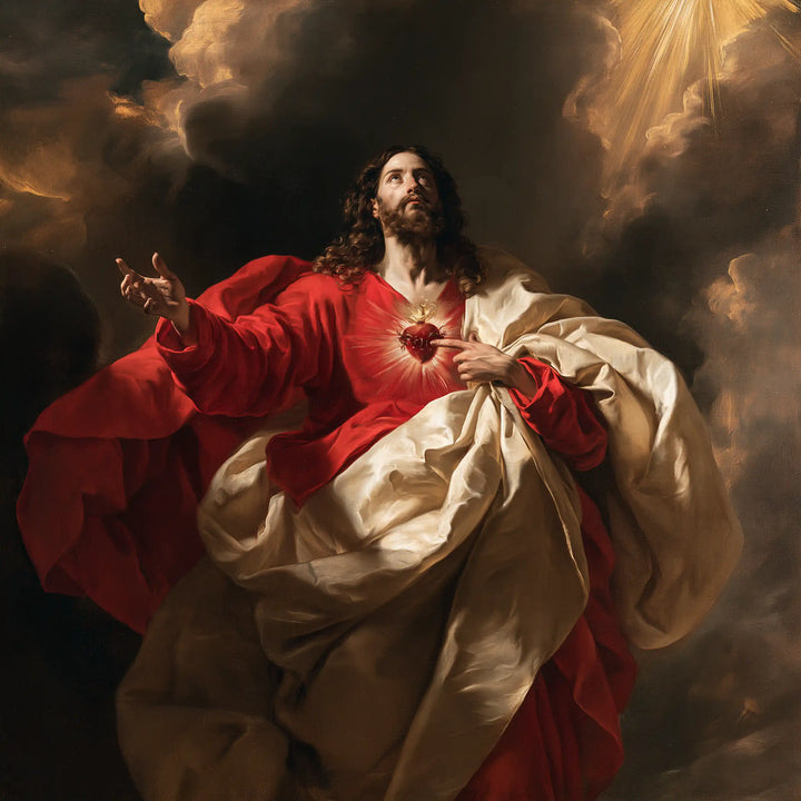 The Sacred Heart of Jesus — Waiting Beneath the Sunlit Opening