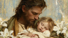 Saint Joseph with the Child Jesus – Impressionist · Landscape no. 13