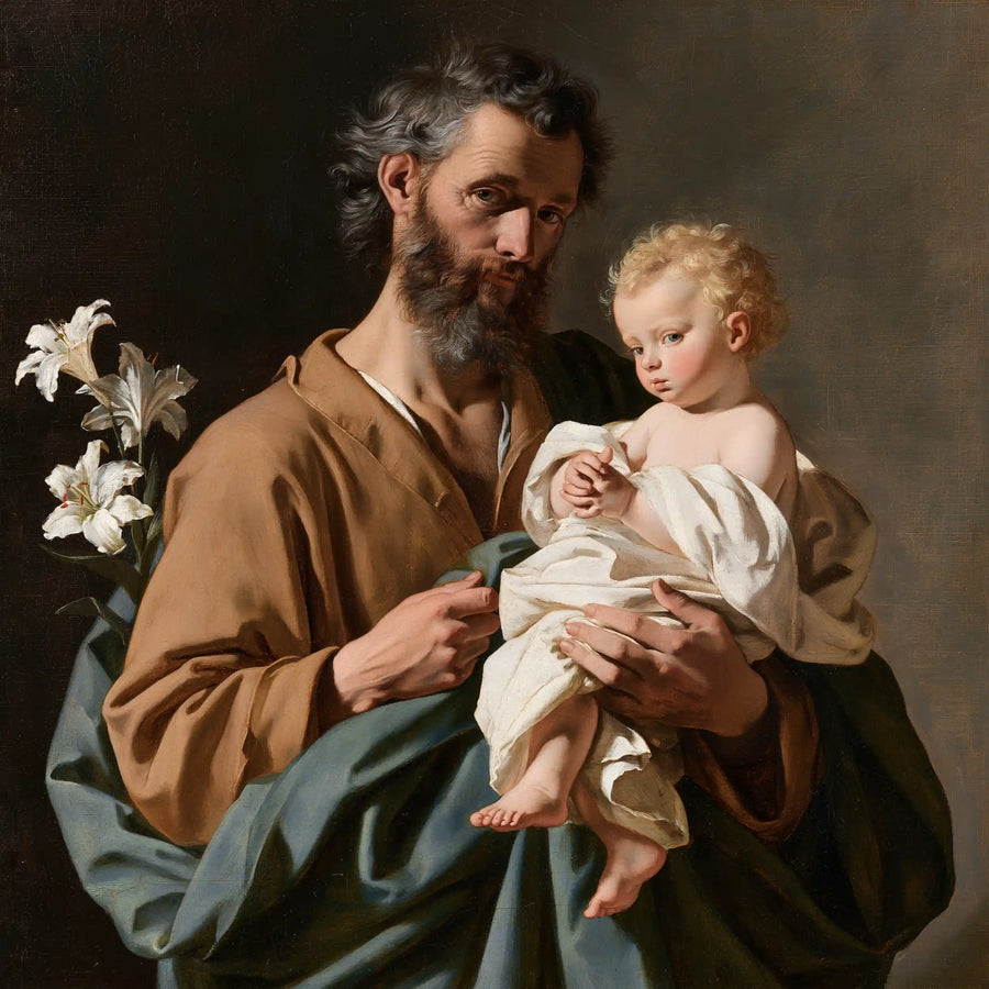 Saint Joseph with the Child Jesus – Florentine Renaissance · Square no. 2