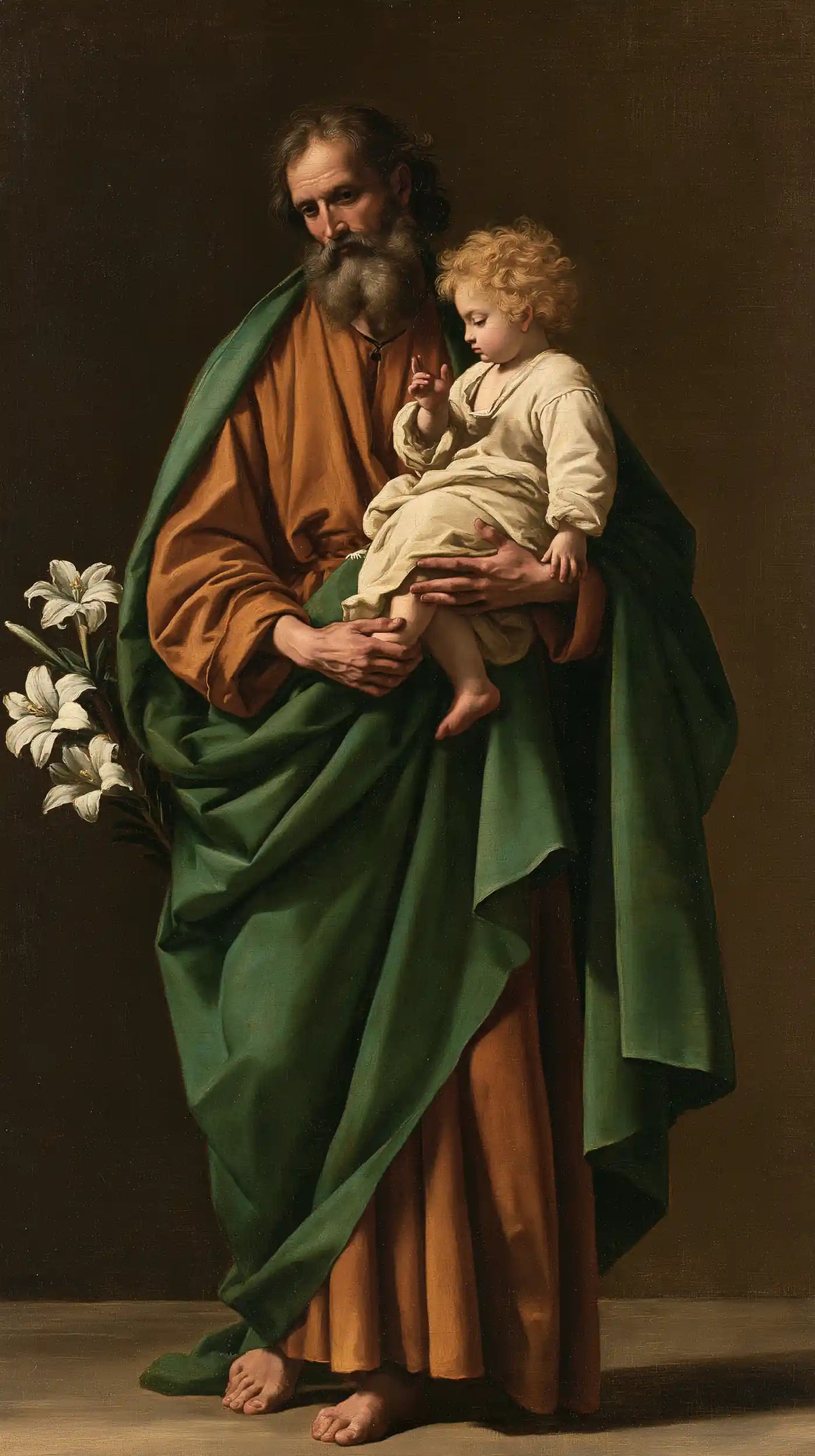 Saint Joseph with the Child Jesus – Florentine Renaissance · Portrait no. 1