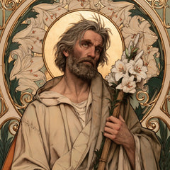 Saint Joseph – Sacred Art Nouveau · Square no. 1