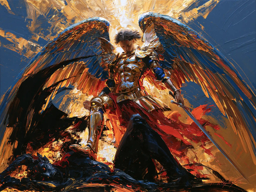 Saint Michael the Archangel – Expressionist · Landscape no. 2