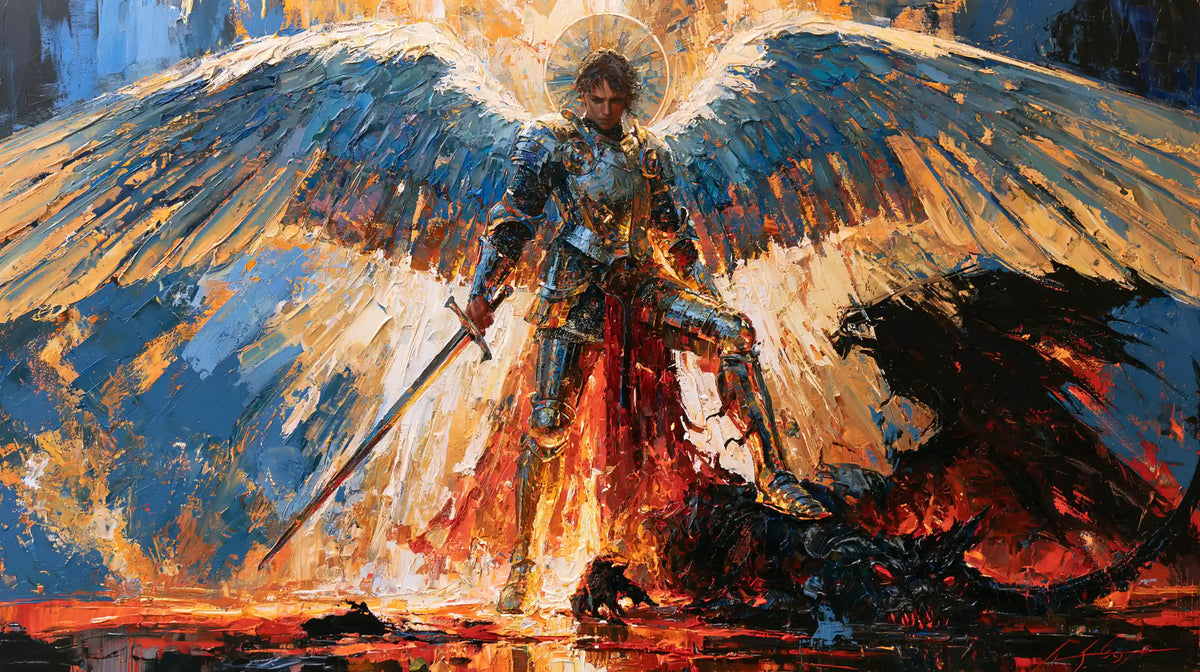 Saint Michael the Archangel – Expressionist · Landscape no. 12