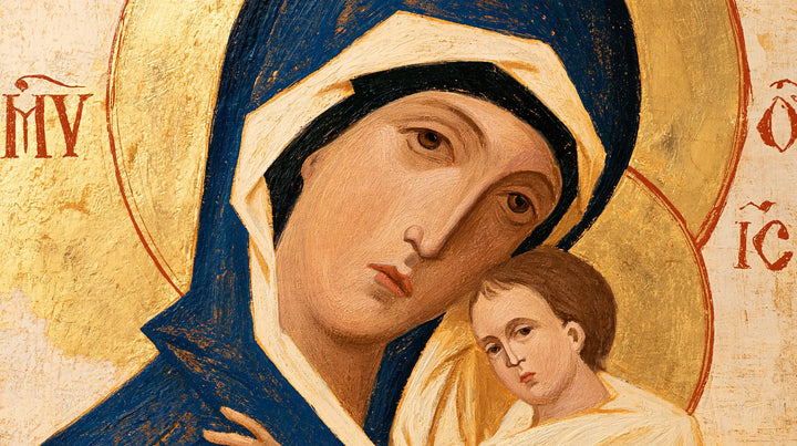 The Virgin and Child — The Brow Inclined toward the Little Halo