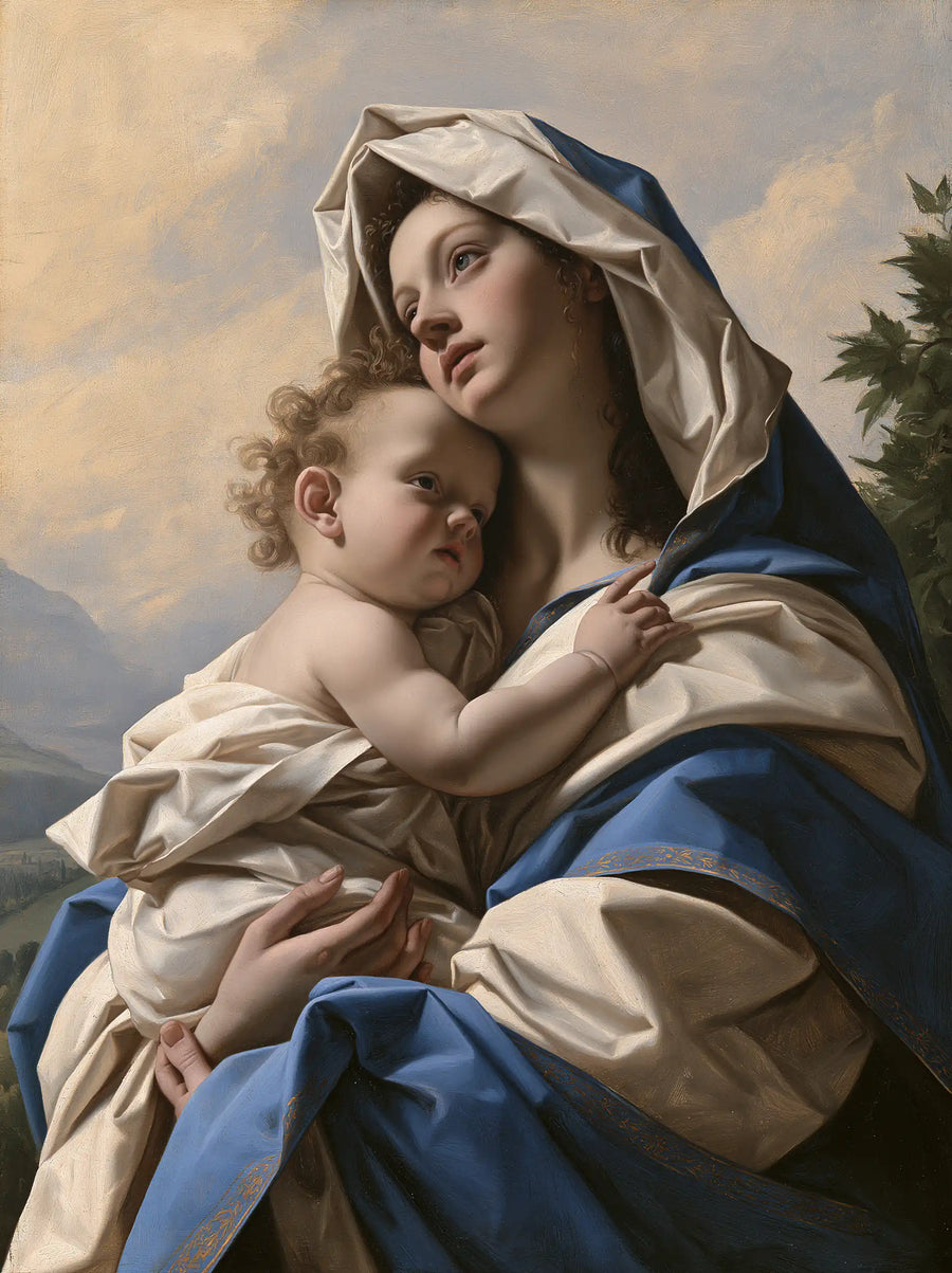Virgin Mary and Child Jesus - Florentine Renaissance · Portrait n° 35