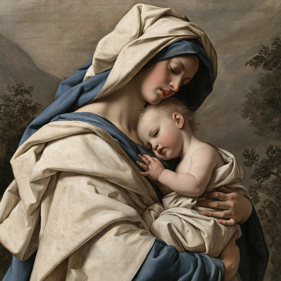 Virgin Mary and Child Jesus - Florentine Renaissance · Square n° 6