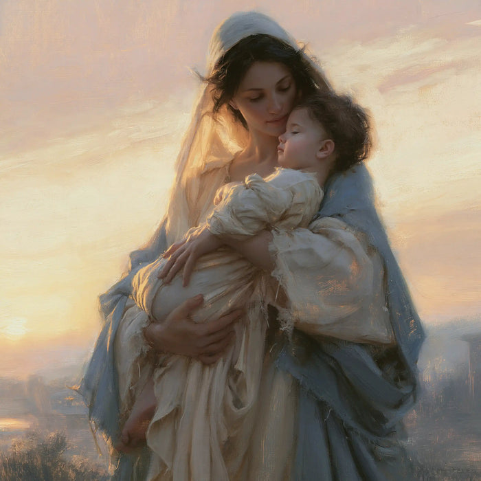 The Virgin and Child — The Waking Gaze Above the Valley