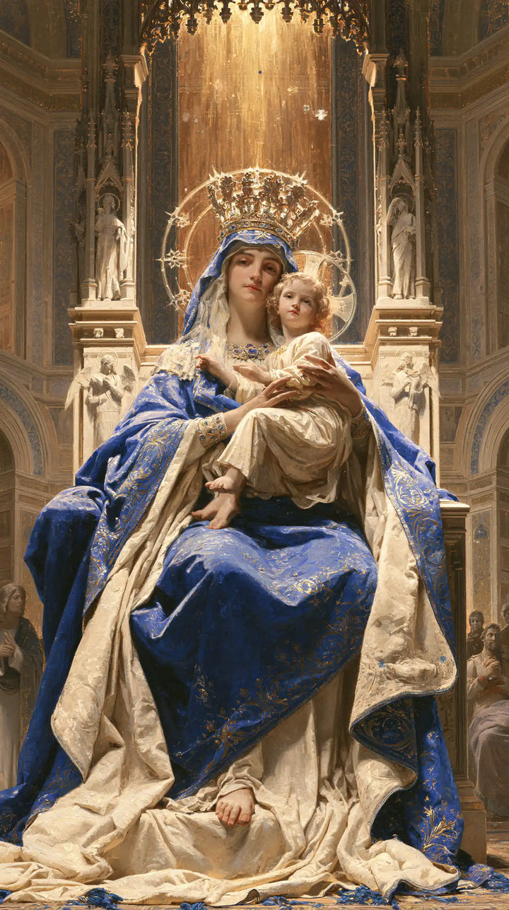 Virgin Mary and Child Jesus - Sacred Monumental View · Portrait n° 15