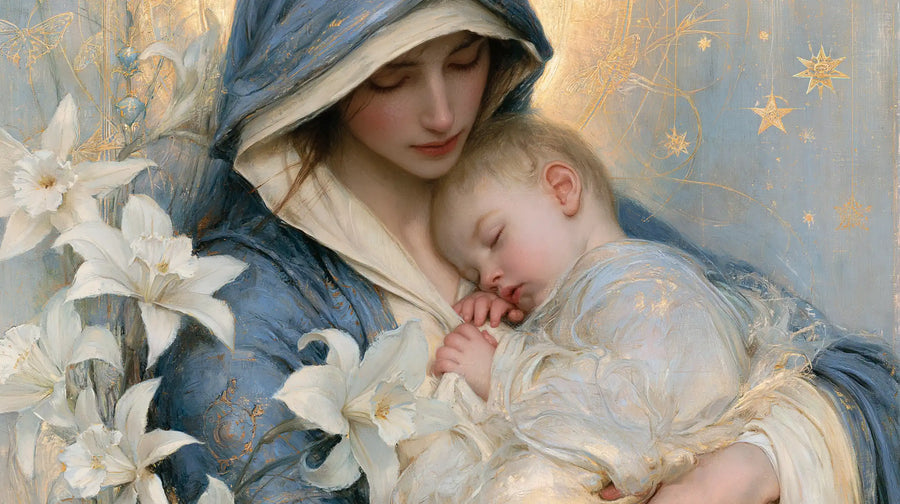 Virgin Mary and Child Jesus - Symbolist · Landscape n° 5