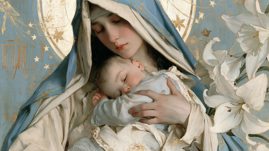 Virgin Mary and Child Jesus - Symbolist · Landscape n° 13
