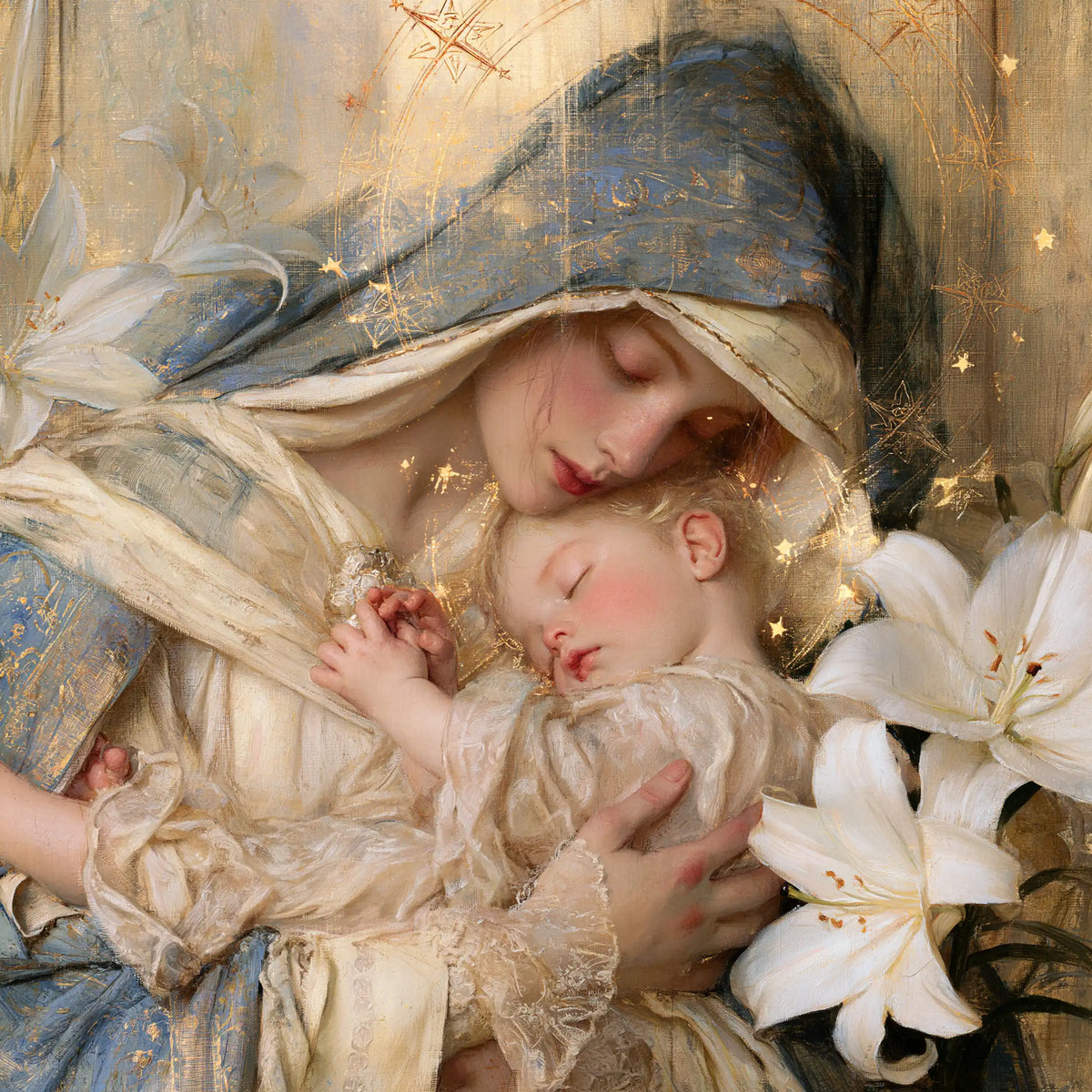 The Virgin and Child — The Tiny Hand in the Golden Haze